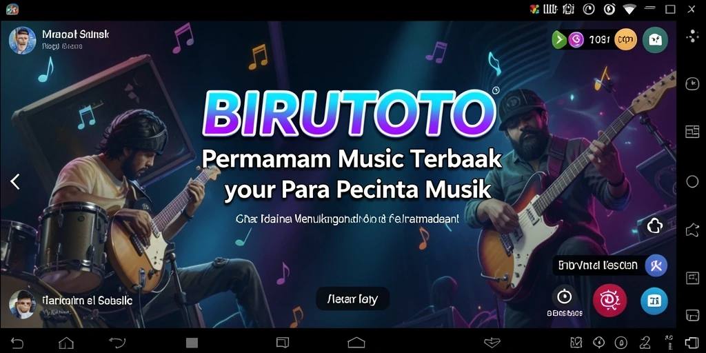 Menampilkan gameplay menarik BIRUTOTO dengan berbagai lagu.