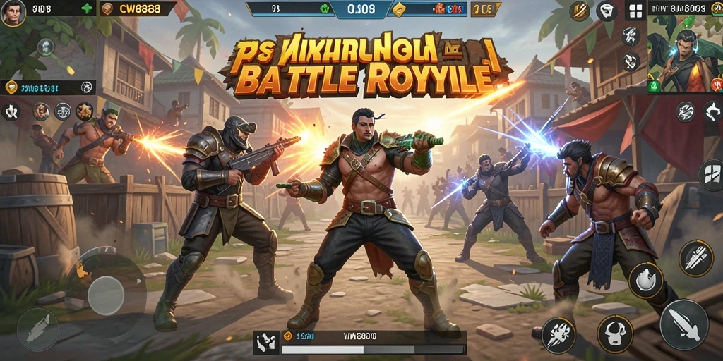 Screenshot gameplay CW8888 menampilkan aksi pertempuran seru.