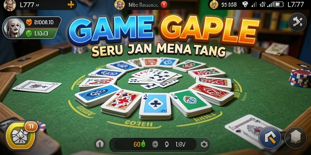 Screenshot L777 menampilkan gameplay Gaple yang intens dan menyenangkan.