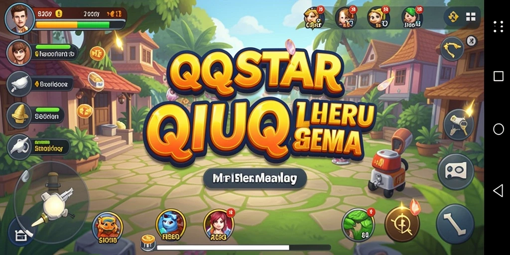 Tampilan gameplay QiuQiu yang mendebarkan di QQSTAR.